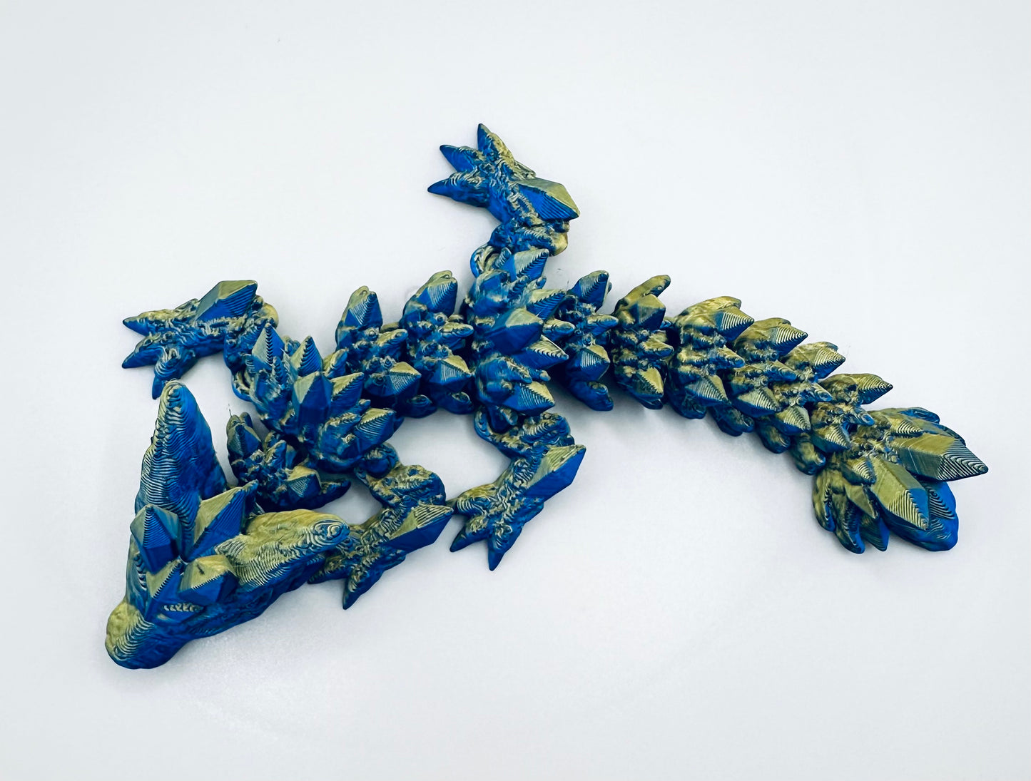 Baby Wolf Drache Royal Blau/ Gold 16 cm