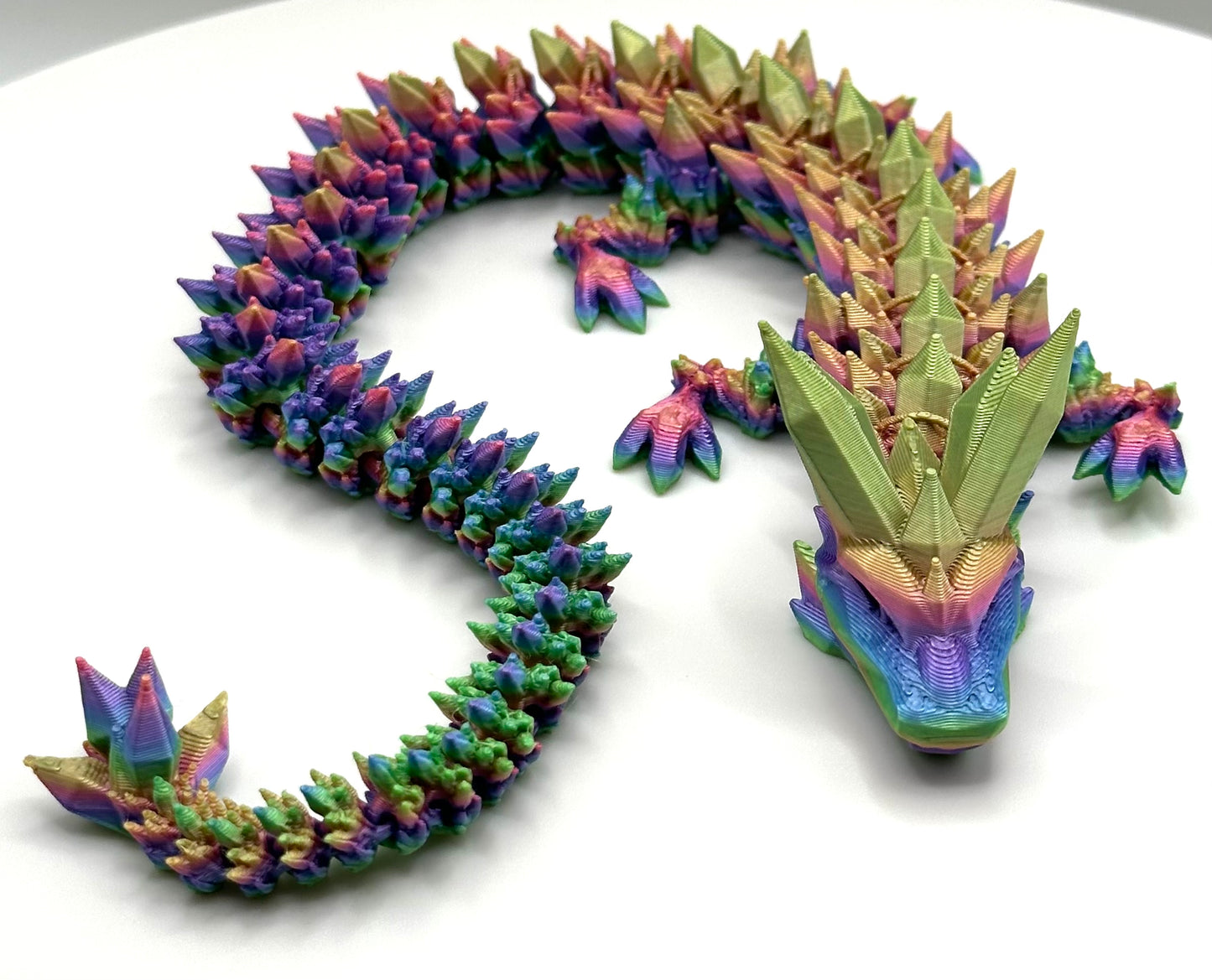 Kristall Drache Regenbogen schlanke Form
