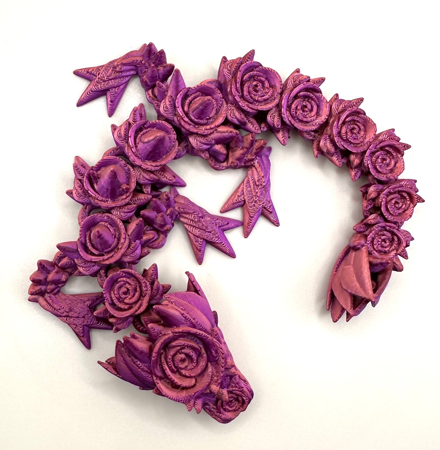 Rosen Drache in verschiedenen Farben 21.5 cm