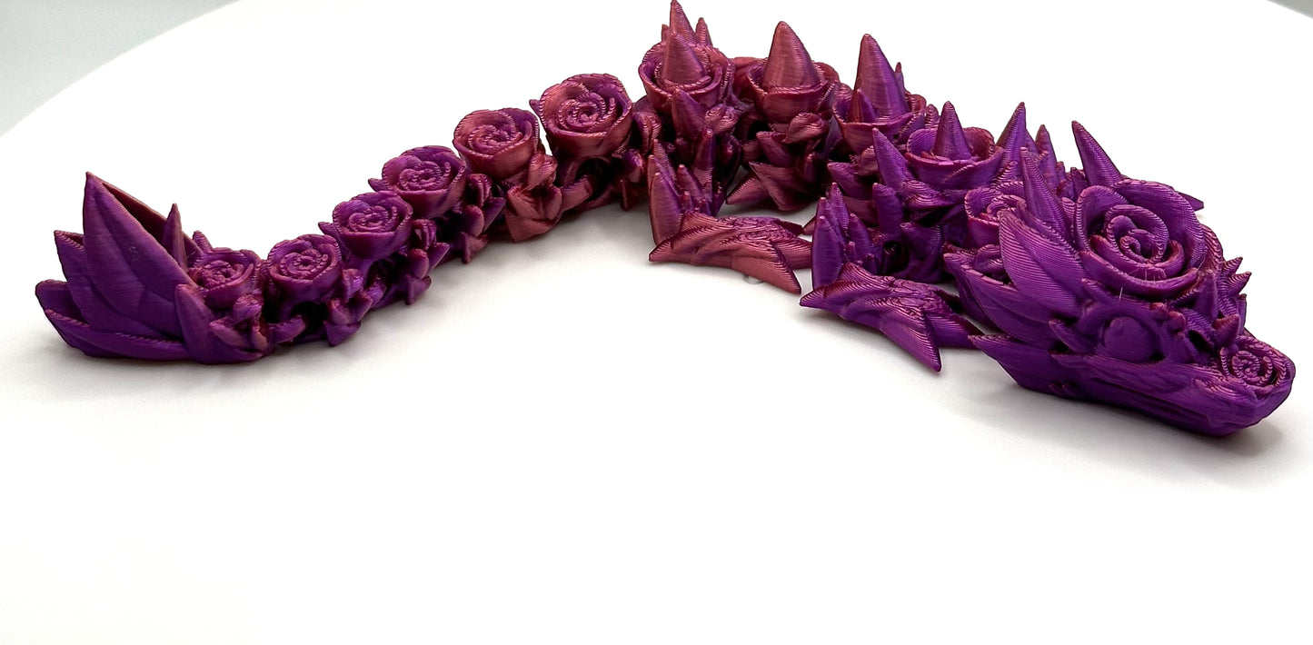 Rosen Drache in verschiedenen Farben 21.5 cm