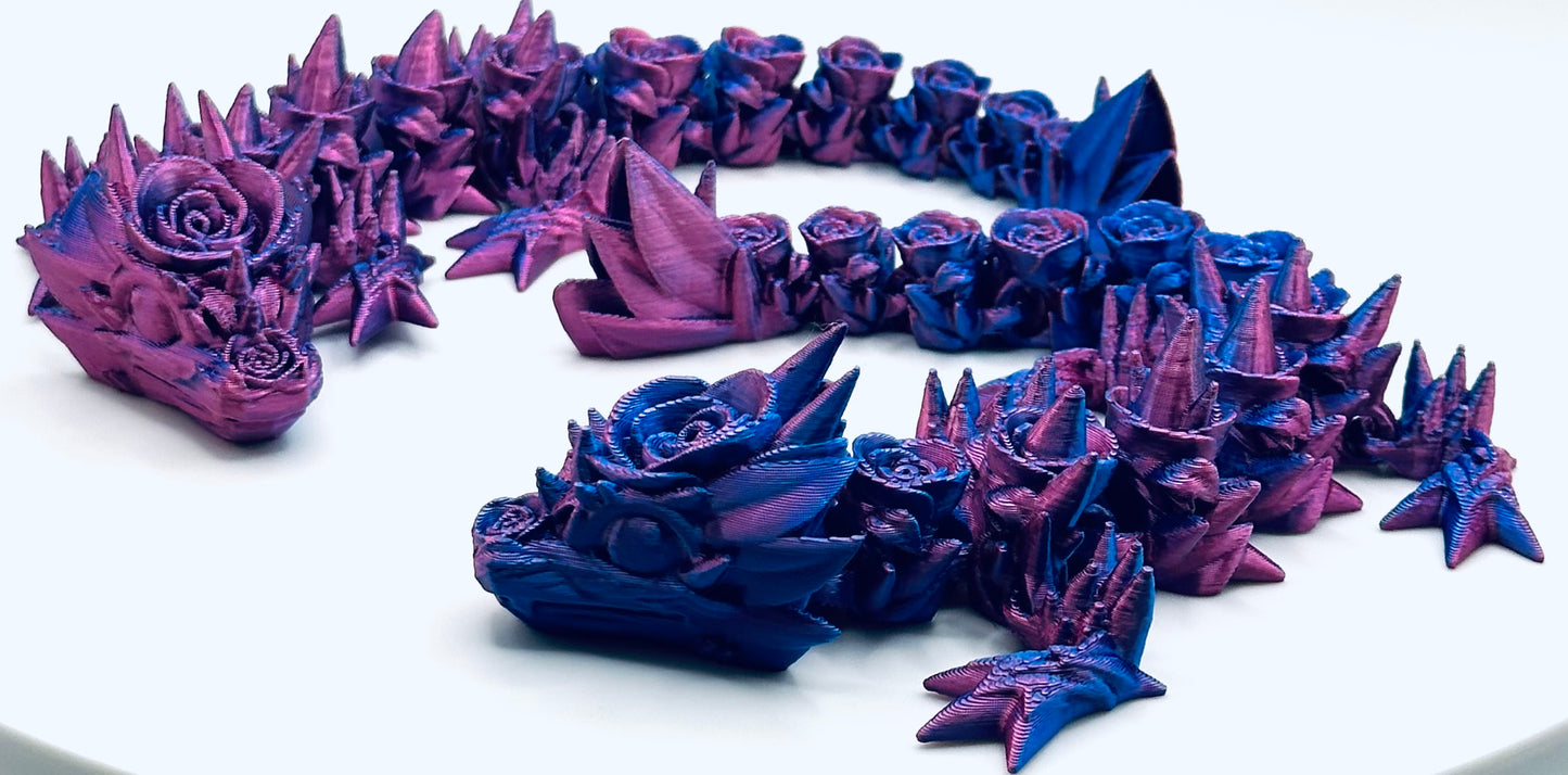 Rosen Drache in verschiedenen Farben 21.5 cm