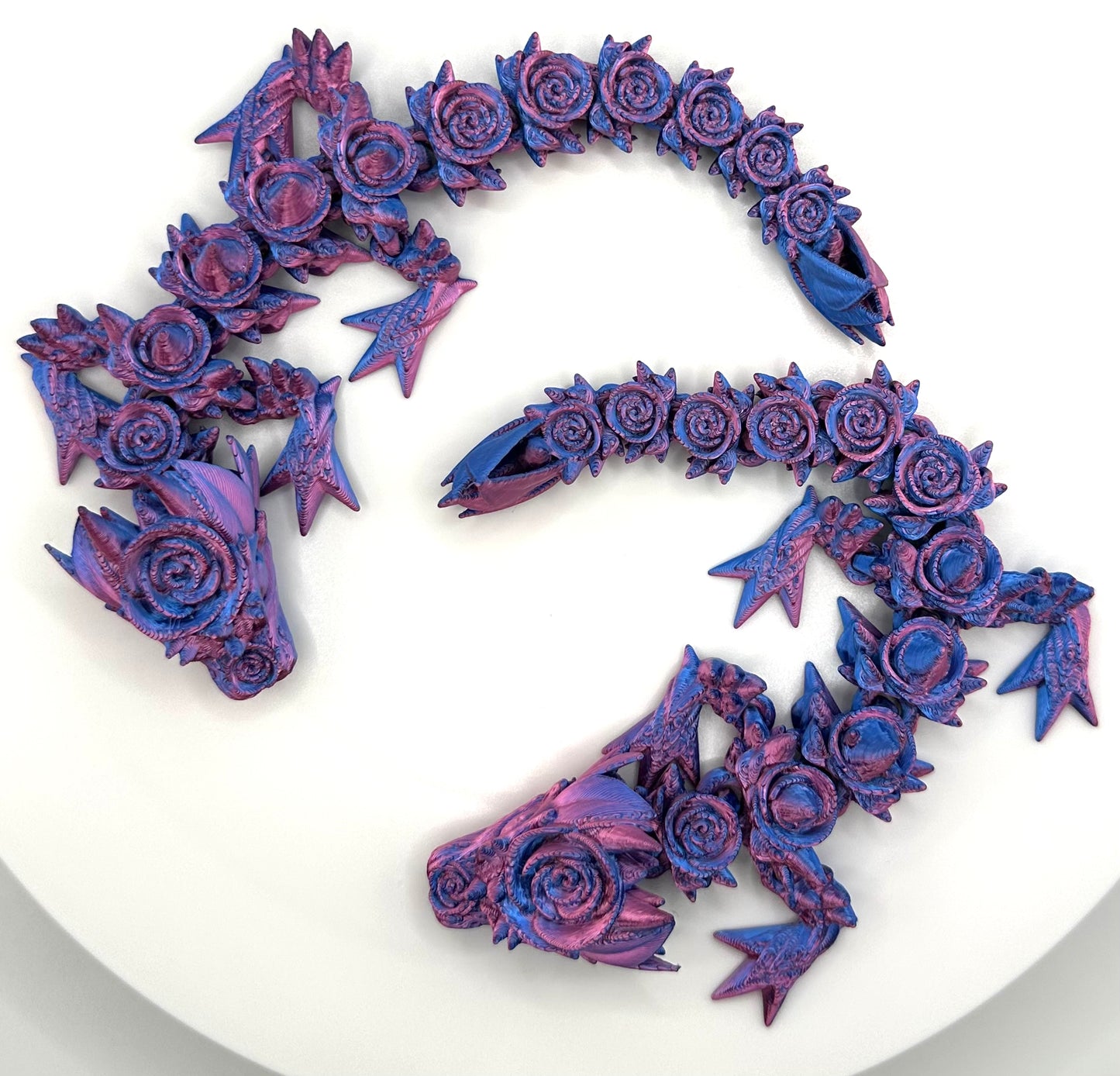 Rosen Drache in verschiedenen Farben 21.5 cm