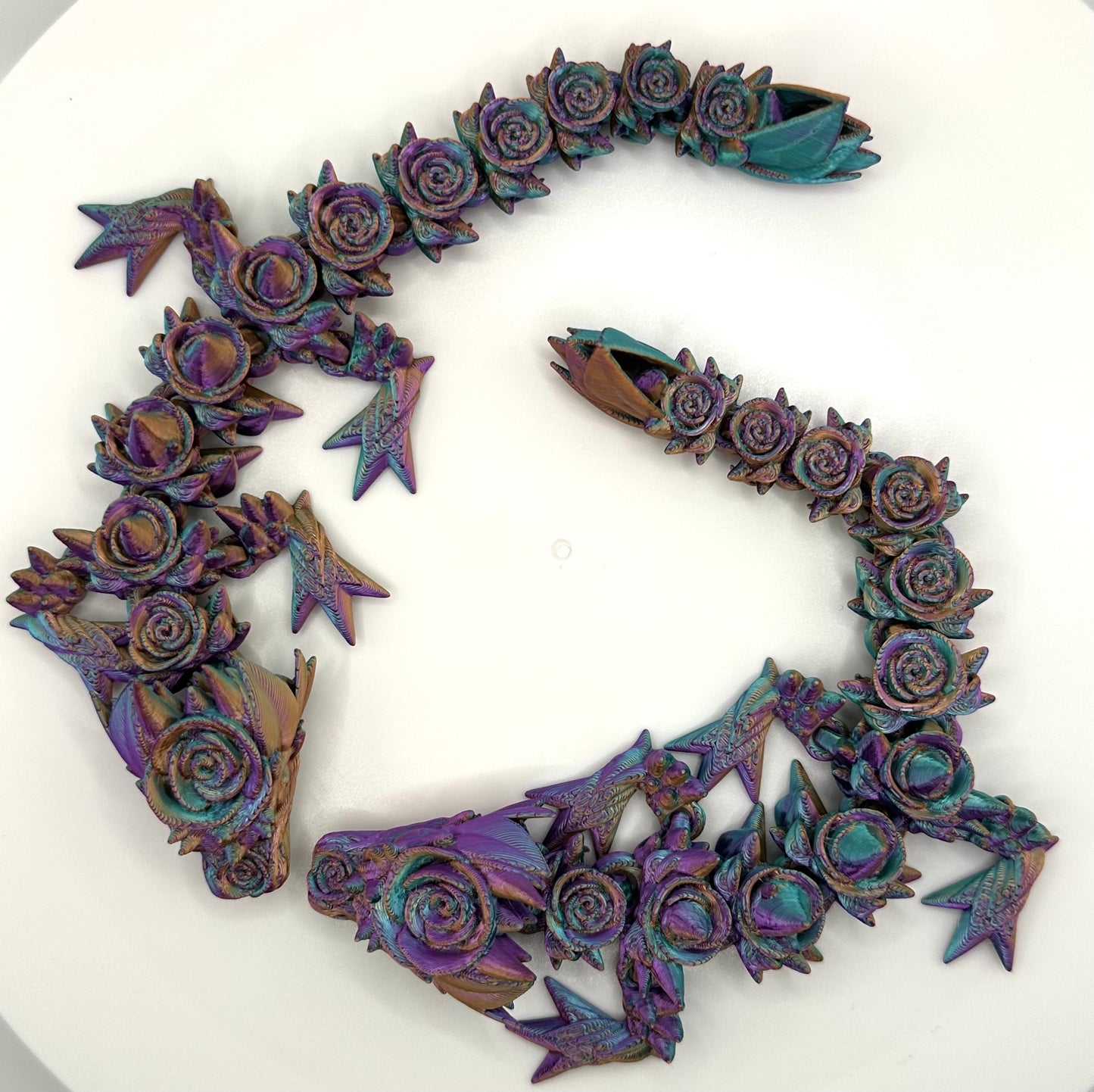 Rosen Drache in verschiedenen Farben 21.5 cm