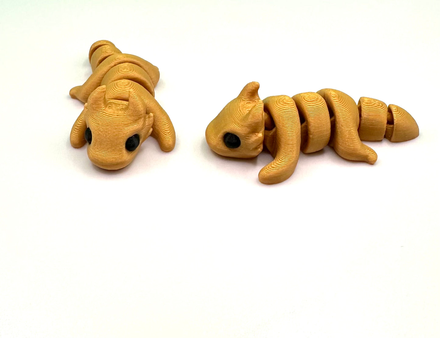Kleiner goldener Drache Flexi