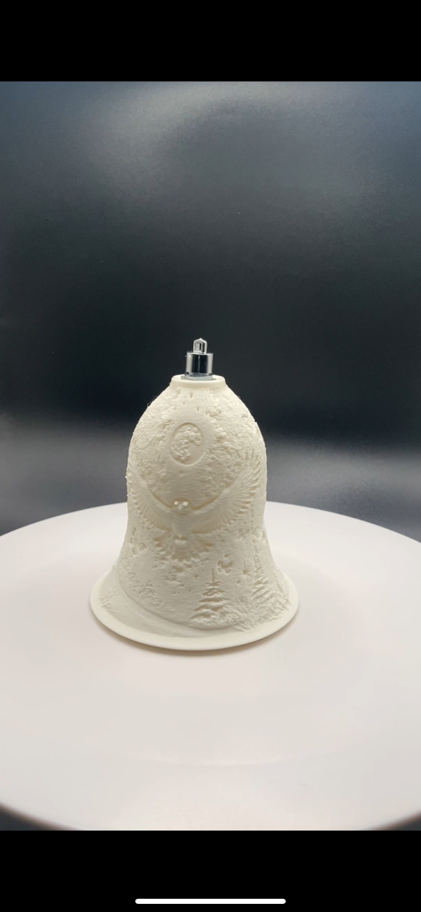 3D gedruckte Weihnachtsglocke mit Beleuchtung ( nur Bilder in Querformat )