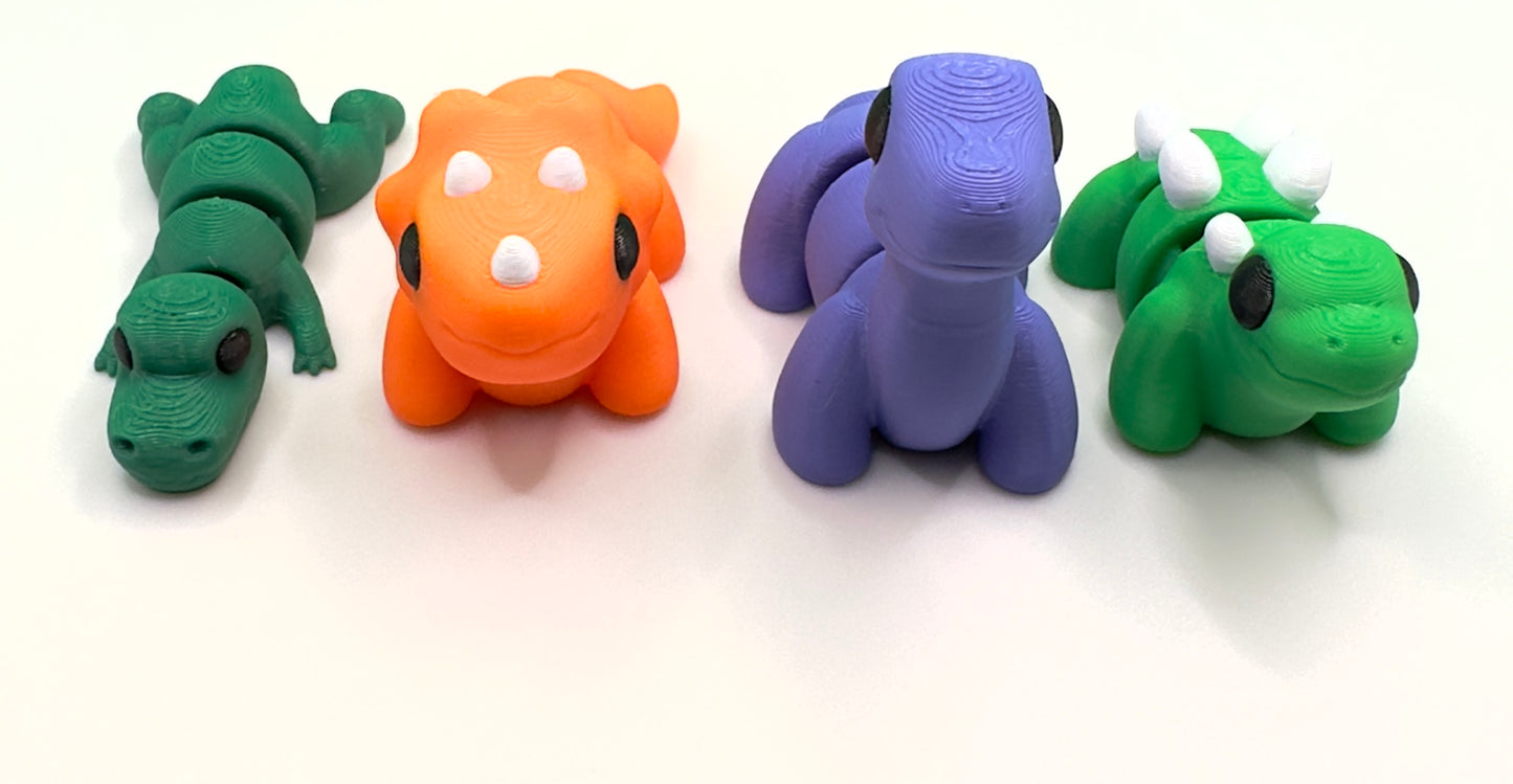 Dino in 4 Varianten Flexi