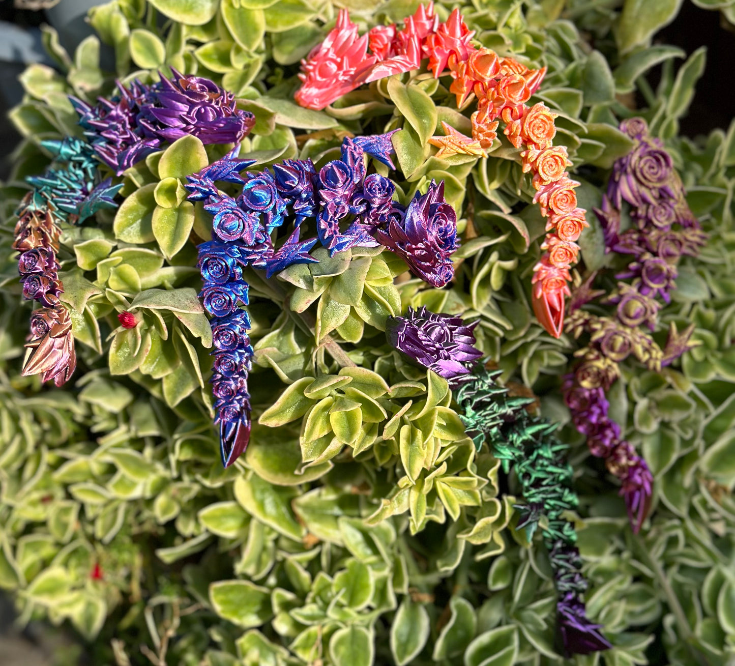 Rosen Drache in verschiedenen Farben 21.5 cm