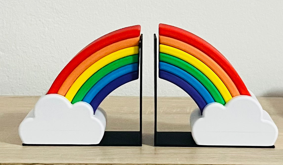 Regenbogen Buchstützen