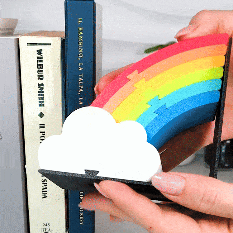 Regenbogen Buchstützen
