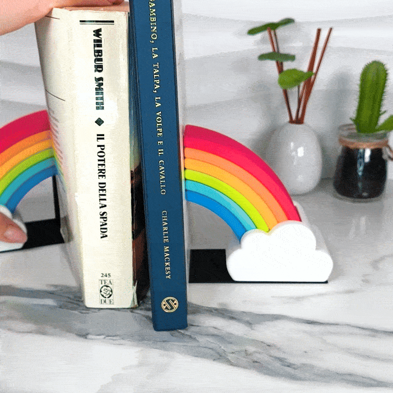 Regenbogen Buchstützen