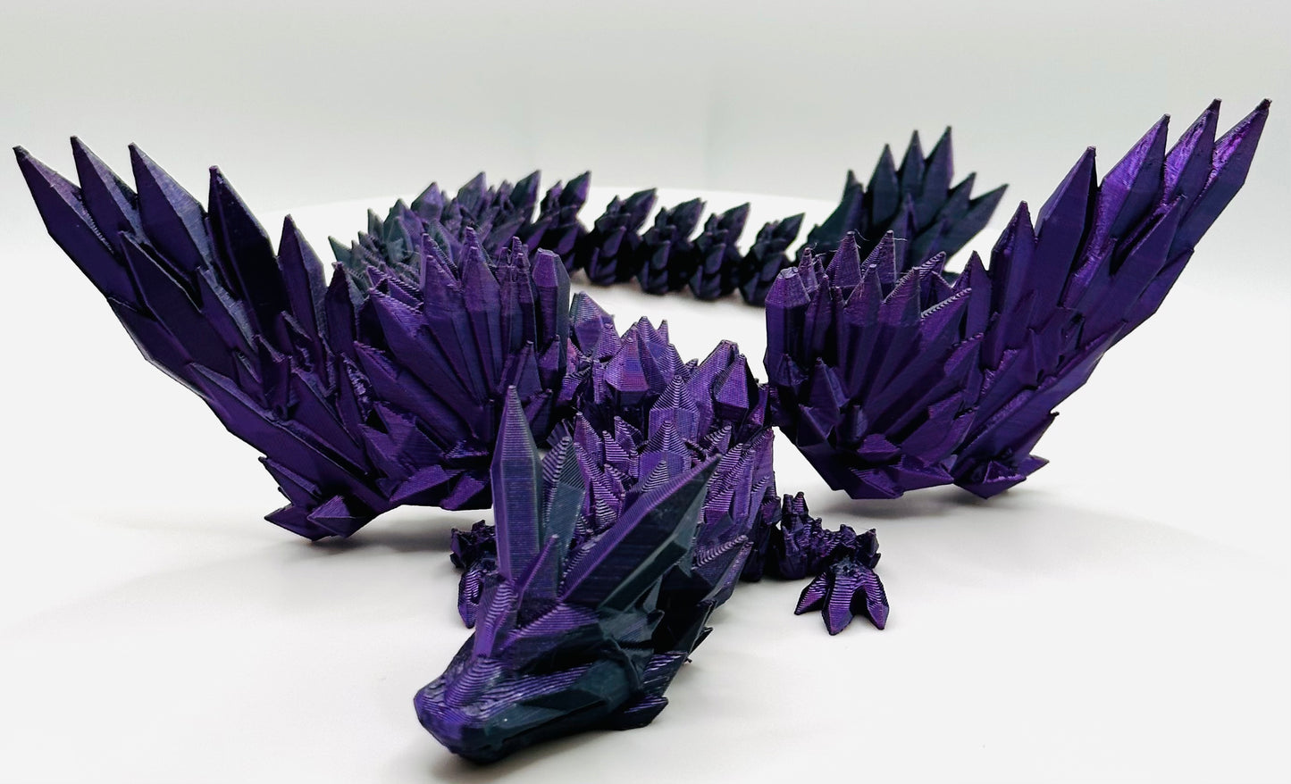 Kristall Flügel Drache ca. 28 cm in verschiedenen Farben