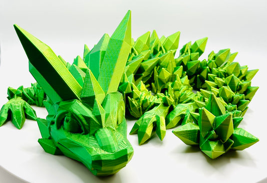 Kristall Baby Drache ca. 38,5 cm in verschiedenen Farben