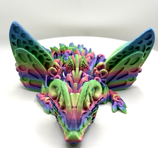 Schmetterling Drache Regenbogenfarbe 26 cm
