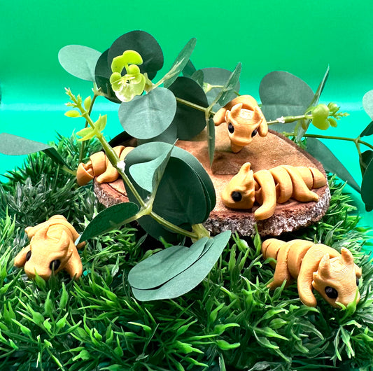 Kleiner goldener Drache Flexi
