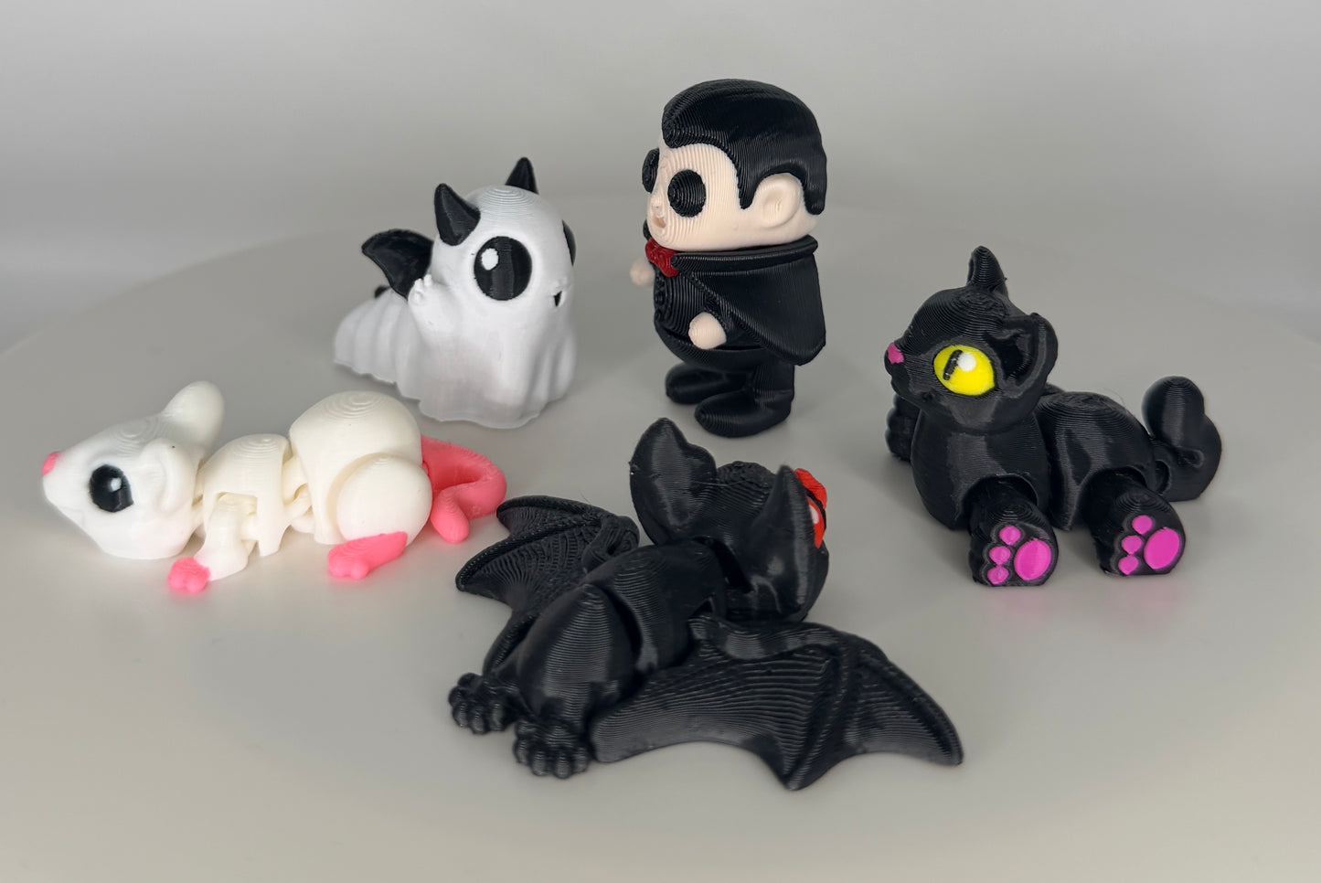 👻 3D-gedrucktes Gruselpaket – Mini Figuren Set