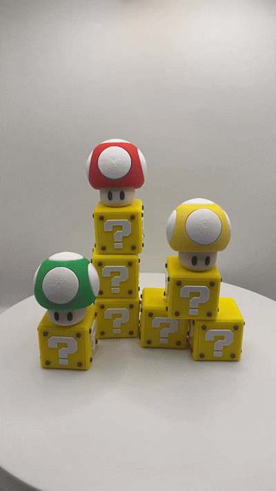 Fidget-Clicker Fragezeichen-Block