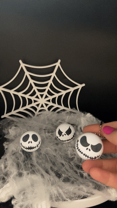 3D-gedruckte Halloween Clicker Köpfe – 3er-Pack
