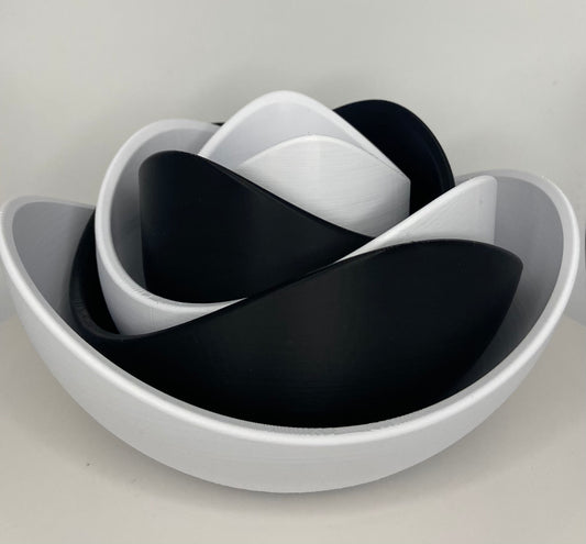 Stylische Lotusblütenschalen Set