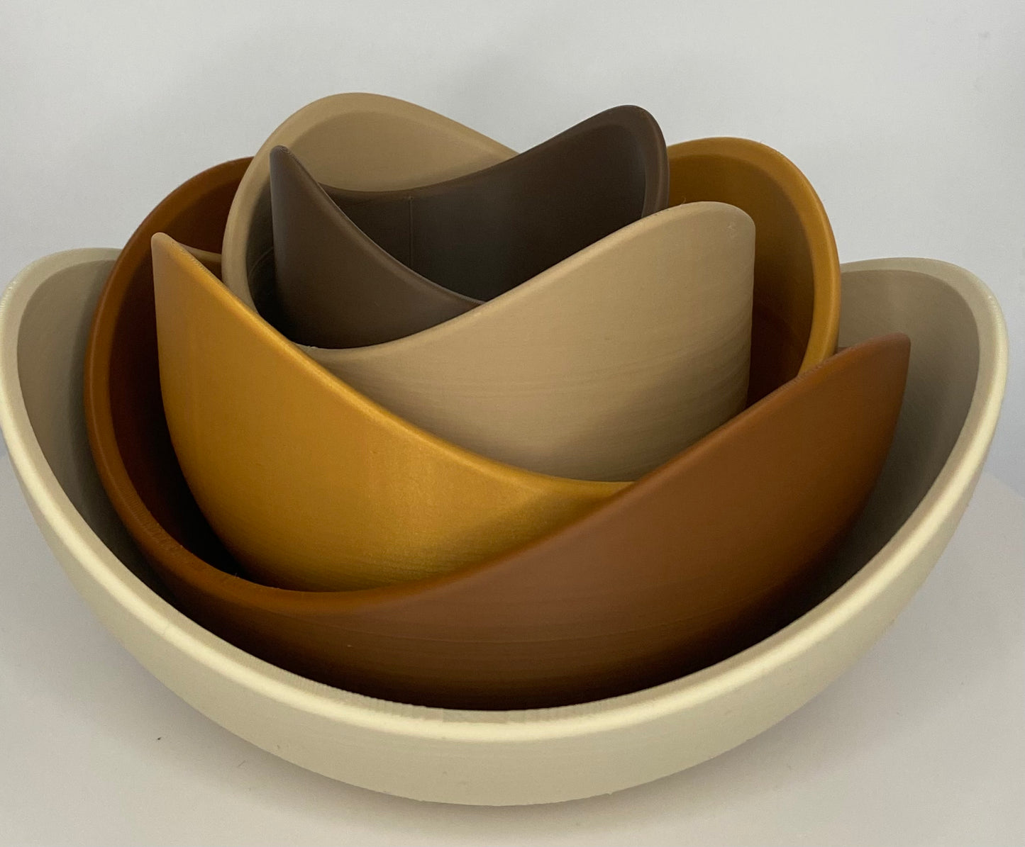 Stylische Lotusblütenschalen Set