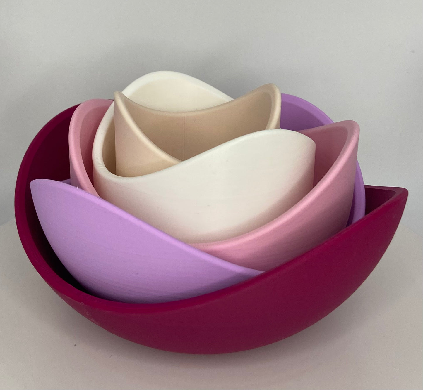 Stylische Lotusblütenschalen Set