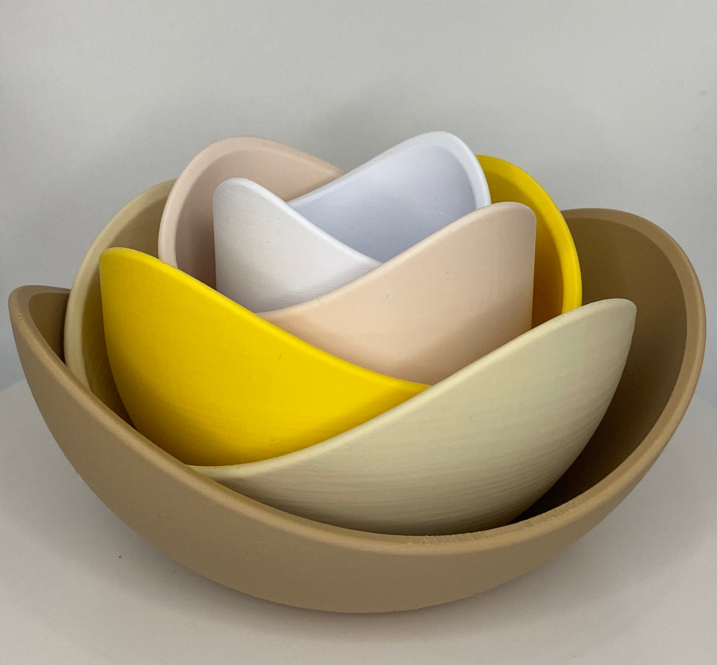 Stylische Lotusblütenschalen Set