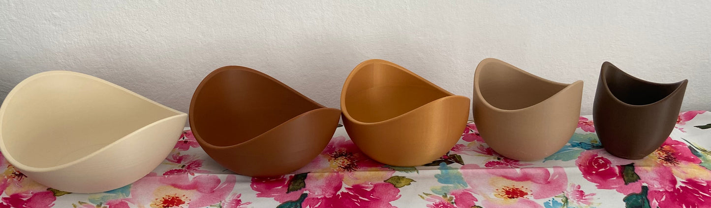 Stylische Lotusblütenschalen Set