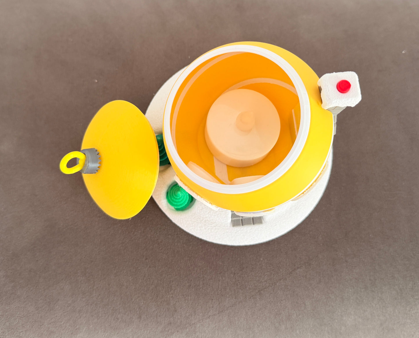 3D-gedrucktes Teelichthaus „Weihnachtskugel“ – inkl. LED Teelicht