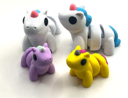 Einhorn in verschiedenen Varianten Flexi