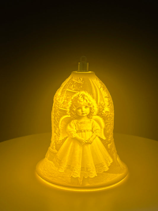 3D gedruckte Weihnachtsglocke mit Beleuchtung ( nur Bilder in Querformat )